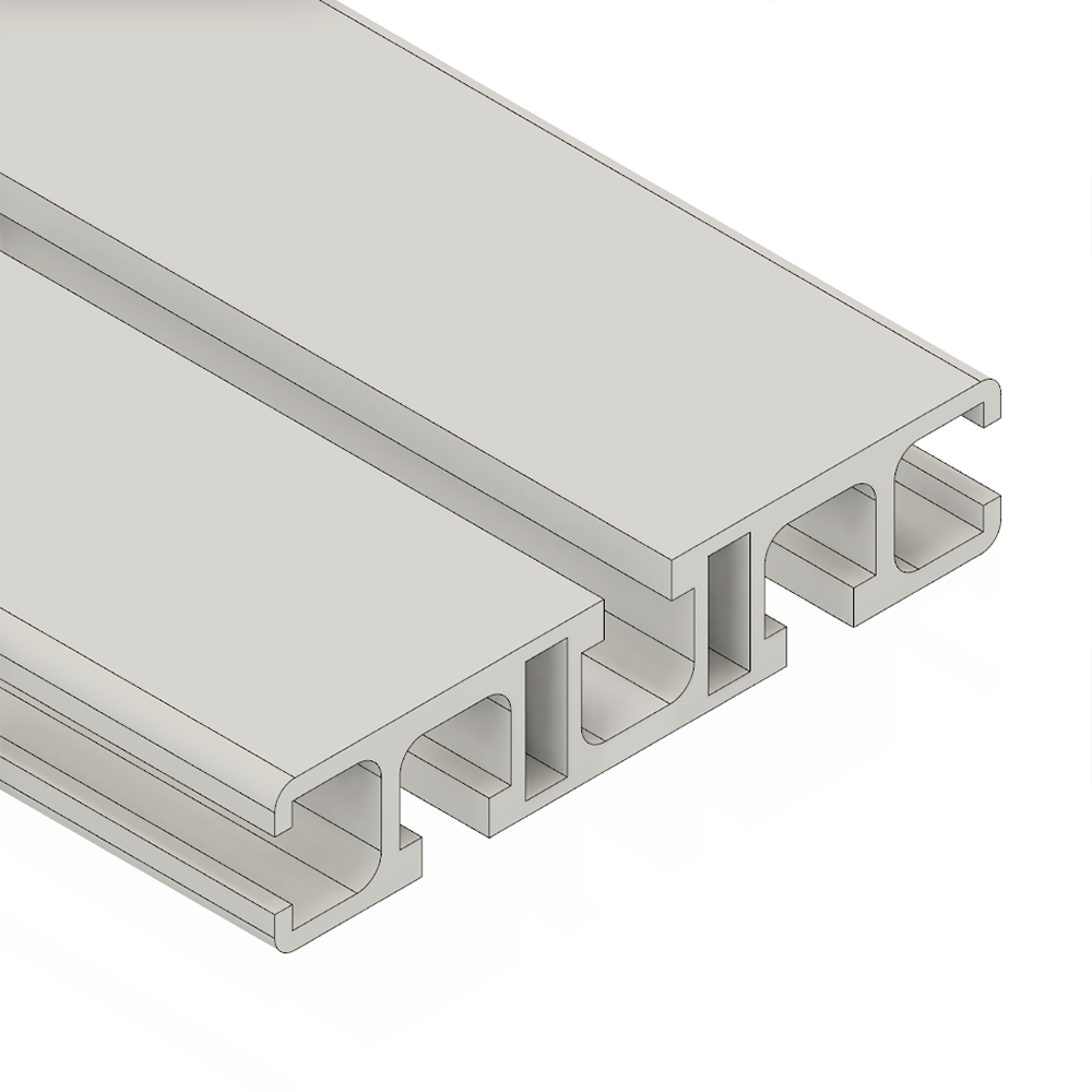 10-9018.5-0-2000MM MODULAR SOLUTIONS EXTRUDED PROFILE<br>90MM X18.5MM, CUT TO THE LENGTH OF 2000 MM